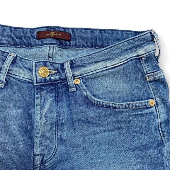 7 For All Mankind Blue Jean Shorts Size 25 - Picture 3 of 8